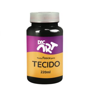 Tinta Para Tecido Fosca 220ml Preto- DAC