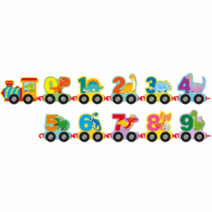 Brinquedo de Madeira Trem Numérico- Ark Toys