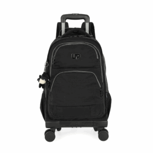 Mochila de Rodinhas UP4YOU Dino Crinkle 360° Preta- Luxcel