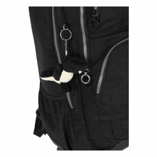 Mochila de Rodinhas UP4YOU Dino Crinkle 360° Preta- Luxcel - Imagem 3