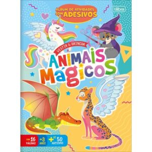 Livro de Atividades: Vestir e Brincar- Animais Mágicos