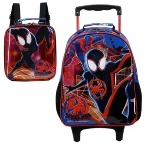 Kit Mochilete/Lancheira Homem Aranha: Aranha Verso- Xeryus