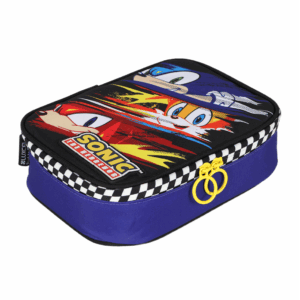 Estojo Box Sonic/Tails/Knuckles Azul- Luxcel
