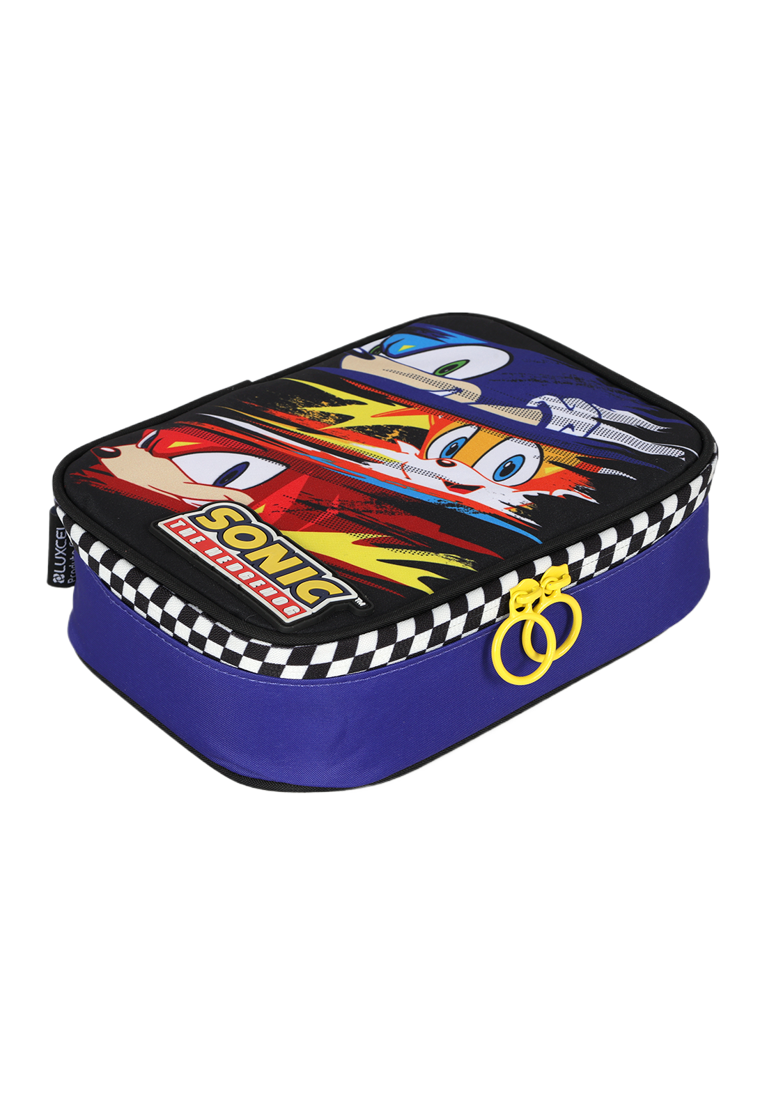 Estojo Box Sonic/Tails/Knuckles Azul- Luxcel