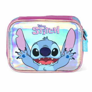Estojo Box Holográfico Stitch Roxo- Luxcel