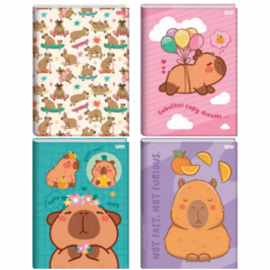 Caderno Brochura Capa Dura Capy Vibes 80fls- Jandaia
