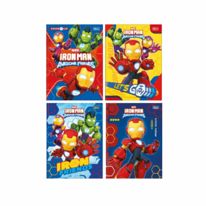 Caderno Brochura Pautado 1/4 Iron Man And His Awesome Friends 80fls- Tilibra