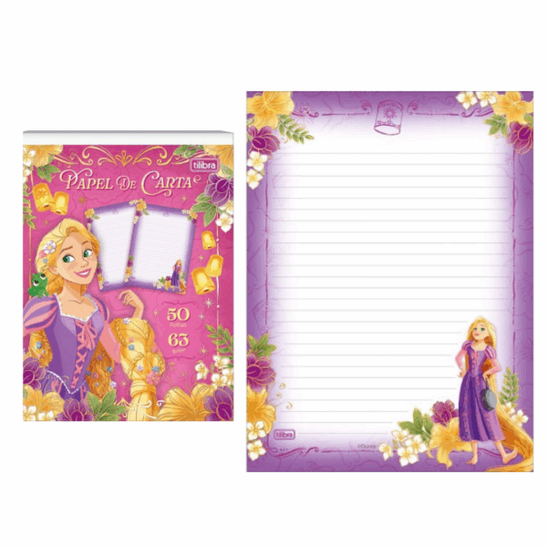 Bloco Papel Carta Princesas 50fls- Tilibra - Imagem 4