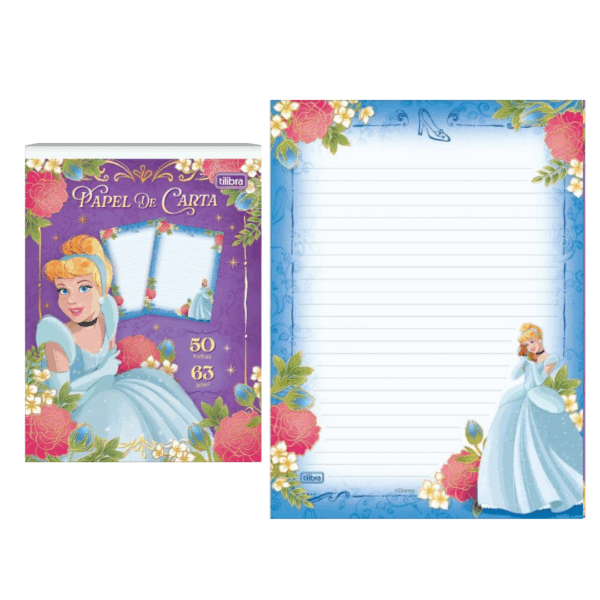 Bloco Papel Carta Princesas 50fls- Tilibra - Imagem 5