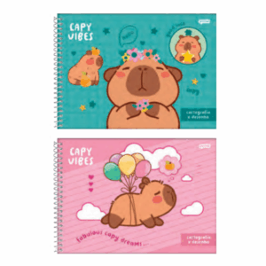Caderno de Desenho Capy Vibes 80fls- Jandaia