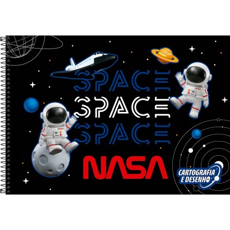 Caderno de Desenho e Cartografia Nasa 80fls- Tilibra - Imagem 2