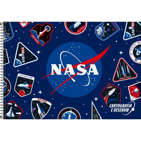 Caderno de Desenho e Cartografia Nasa 80fls- Tilibra - Imagem 3