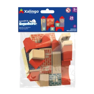Blocos de Montar: Brincando de Engenheiro 20 Peças- Xalingo