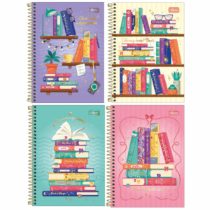 Caderno Espiral Universitário 1 Matéria Bookland 80fls- Tilibra