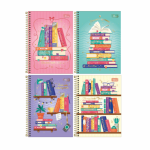 Caderneta Espiral 1/4 Bookland 80fls- Tilibra
