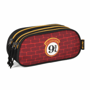 Estojo 3 Divisórias Harry Potter 9 3/4 Vinho- Luxcel