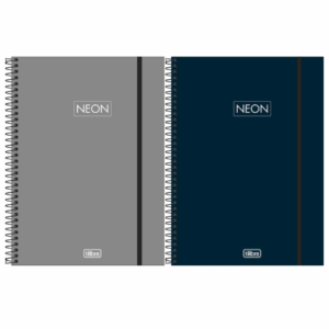 Caderno Espiral Capa Plástica Universitário Neon Fit Masculino 80fls- Tilibra
