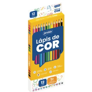 Lápis de Cor Resinado 12 Cores- Jandaia