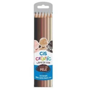 Lápis de Cor Tons de Pele 6 Cores- CIS