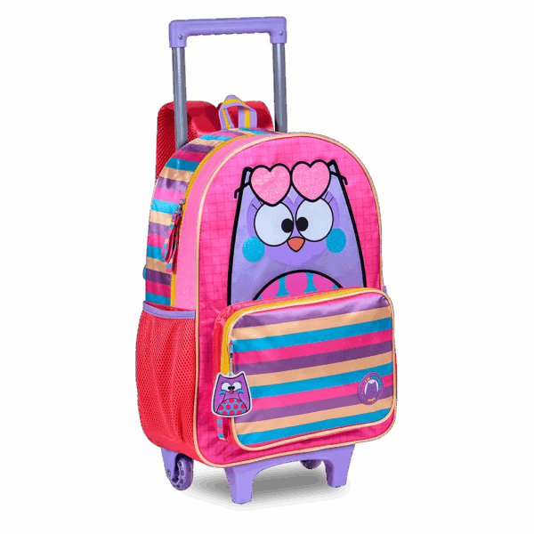 Kit Mochila de Rodinhas/Lancheira/Estojo Bubu- Clio - Imagem 2