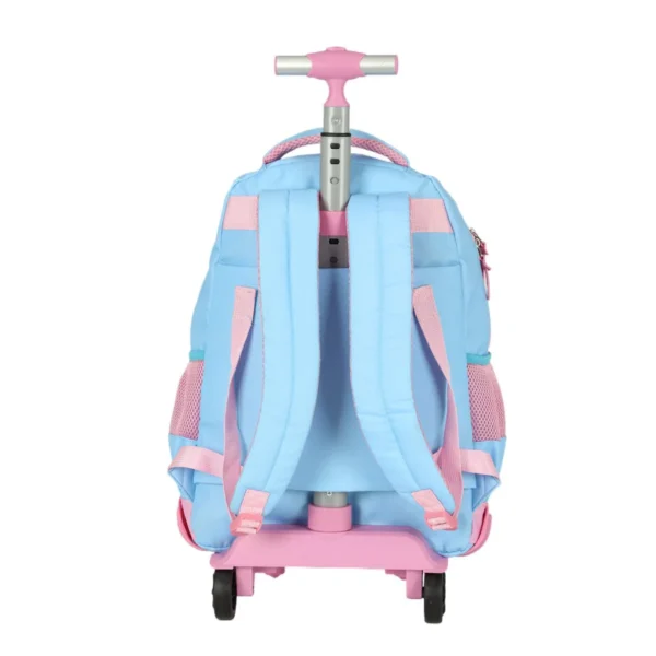Mochila de Rodinhas Grande Stitch Disney Carrinho Azul- Luxcel - Imagem 3