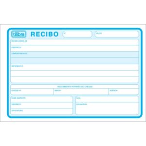 Bloco de Recibo Comercial S/ Canhoto Grande 50fls- Tilibra