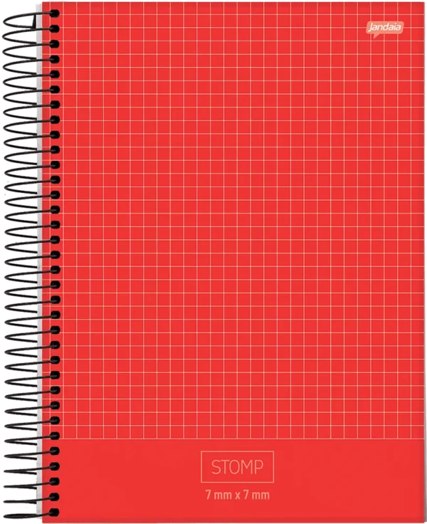 Caderno Espiral Quadriculado 10mmX10mm 96fls- Jandaia - Imagem 2