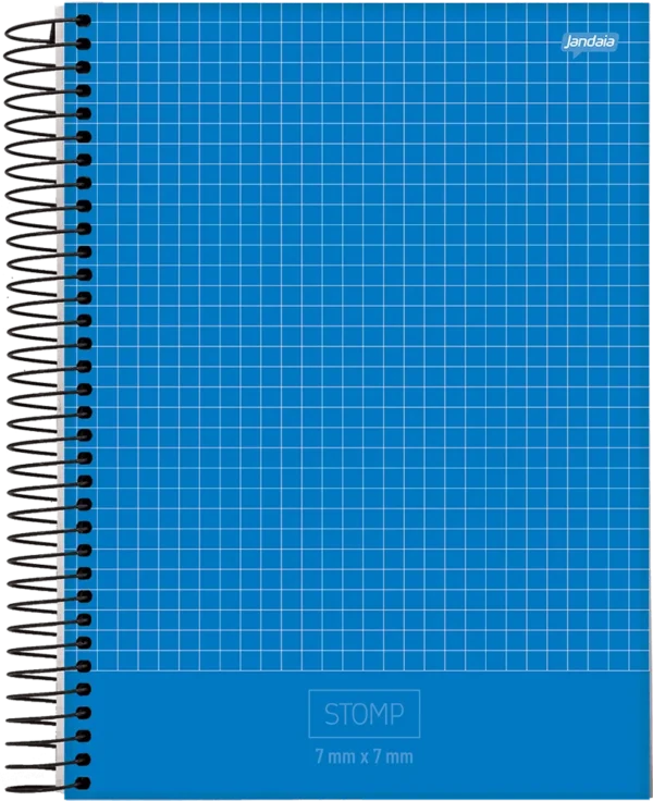 Caderno Espiral Quadriculado 10mmX10mm 96fls- Jandaia - Imagem 3