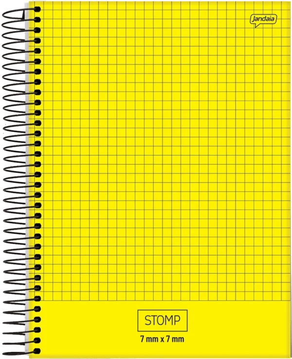 Caderno Espiral Quadriculado 10mmX10mm 96fls- Jandaia - Imagem 4