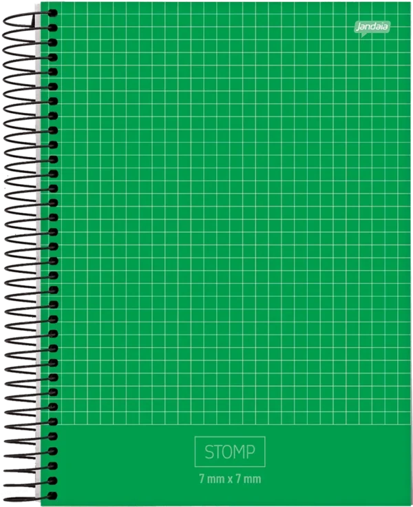Caderno Espiral Quadriculado 10mmX10mm 96fls- Jandaia - Imagem 5