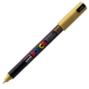 Caneta Uni Posca 0,7mm Dourada- Posca
