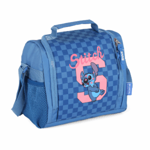 Lancheira Térmica Escolar Stitch Colegial Azul- Luxcel
