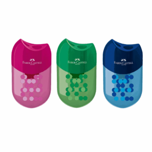 Apontador Com Depósito 2 Furos Cores- Faber Castell