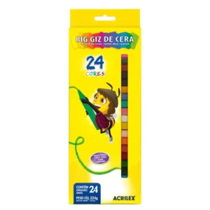 Giz de Cera Big 24 Cores- Acrilex