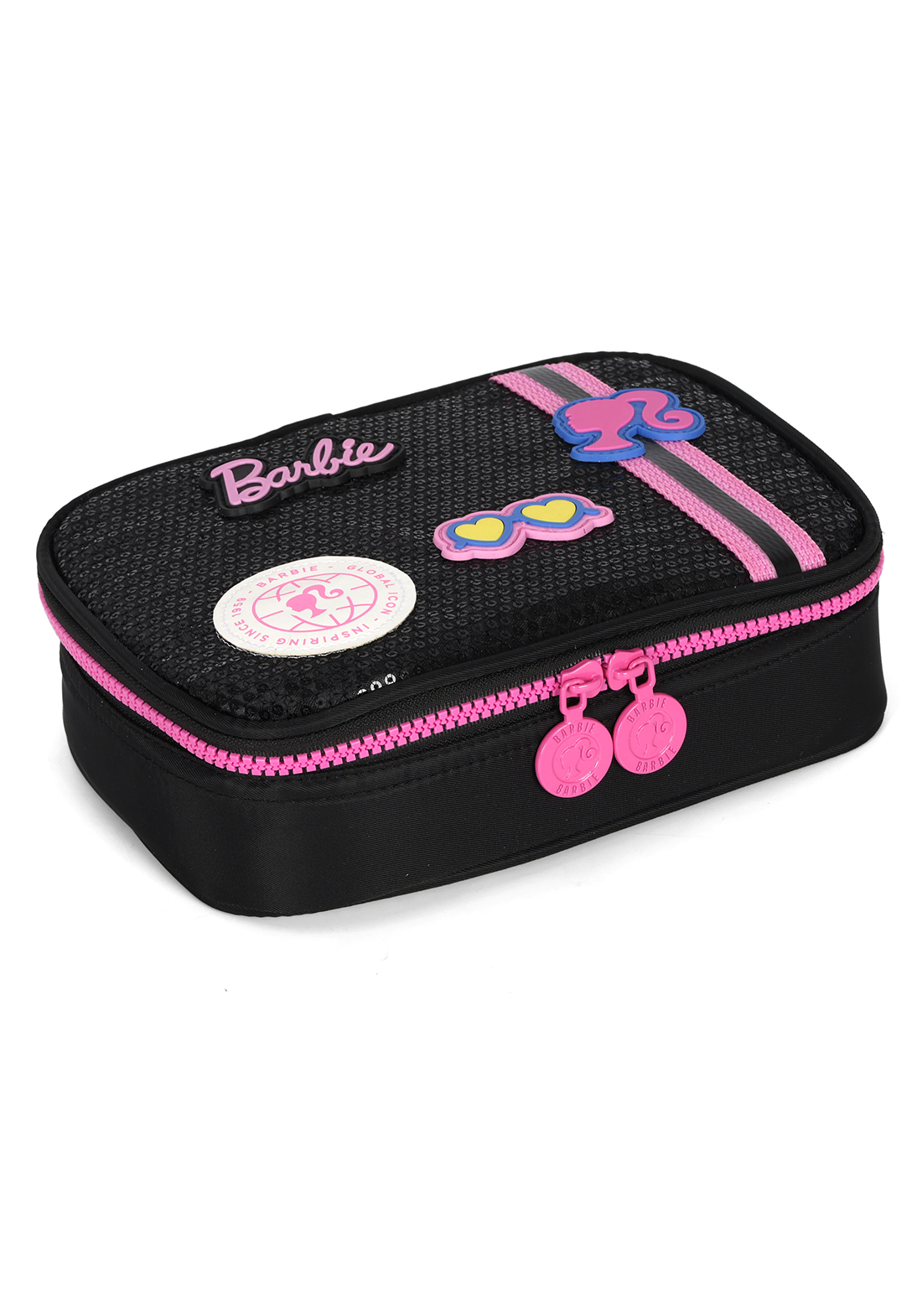 Estojo Box Barbie Lantejoulas Preta- Luxcel - Imagem 2