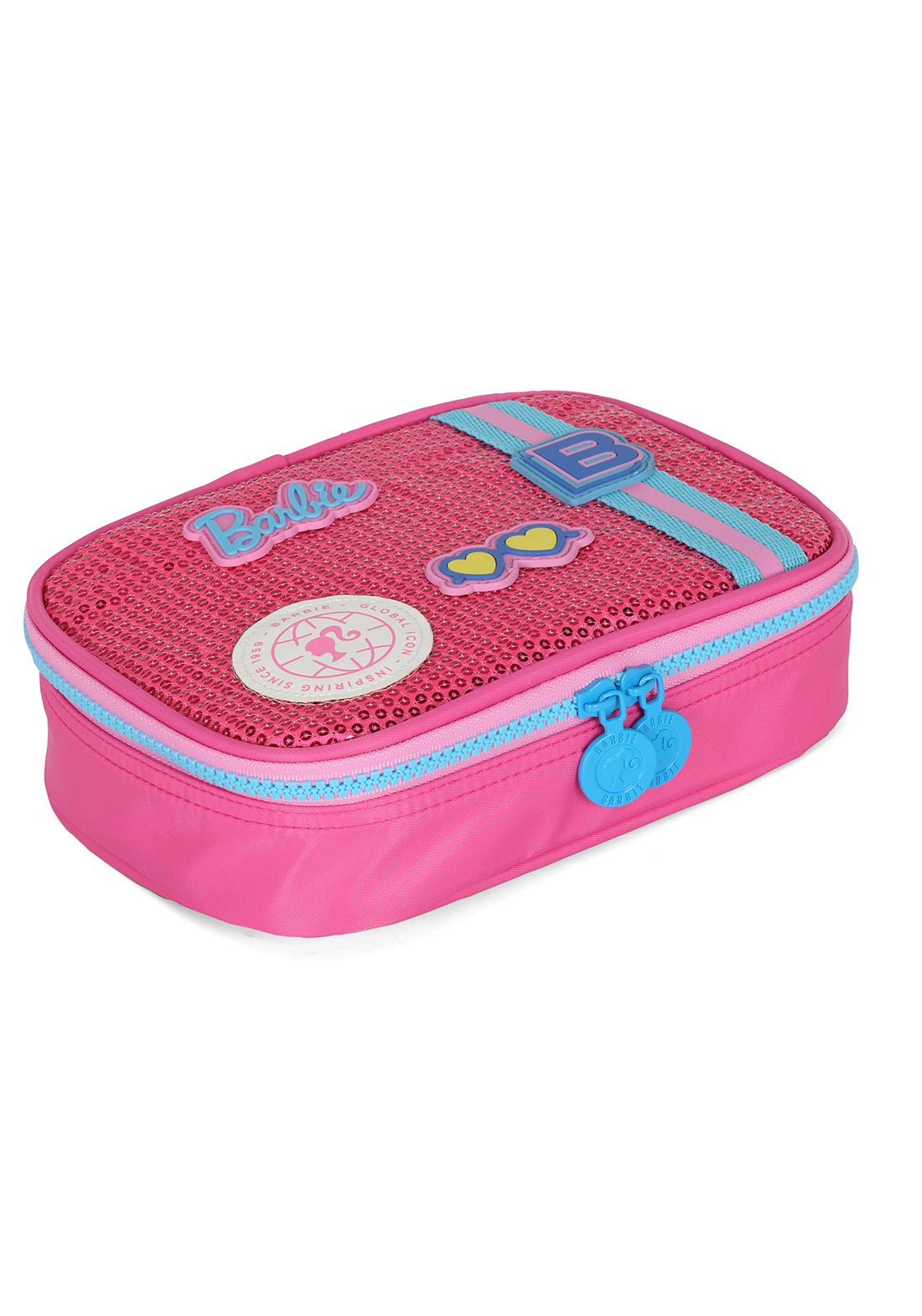 Estojo Box Barbie Lantejoulas Pink- Luxcel - Imagem 2