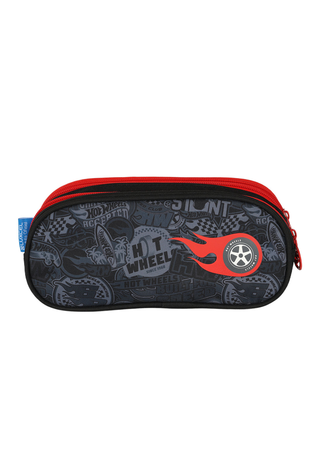 Estojo3 Divisórias Hotwheels Preto- Luxcel - Imagem 3