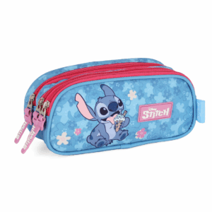 Estojo 3 Divisões Stitch Ice Cream Pink- Luxcel