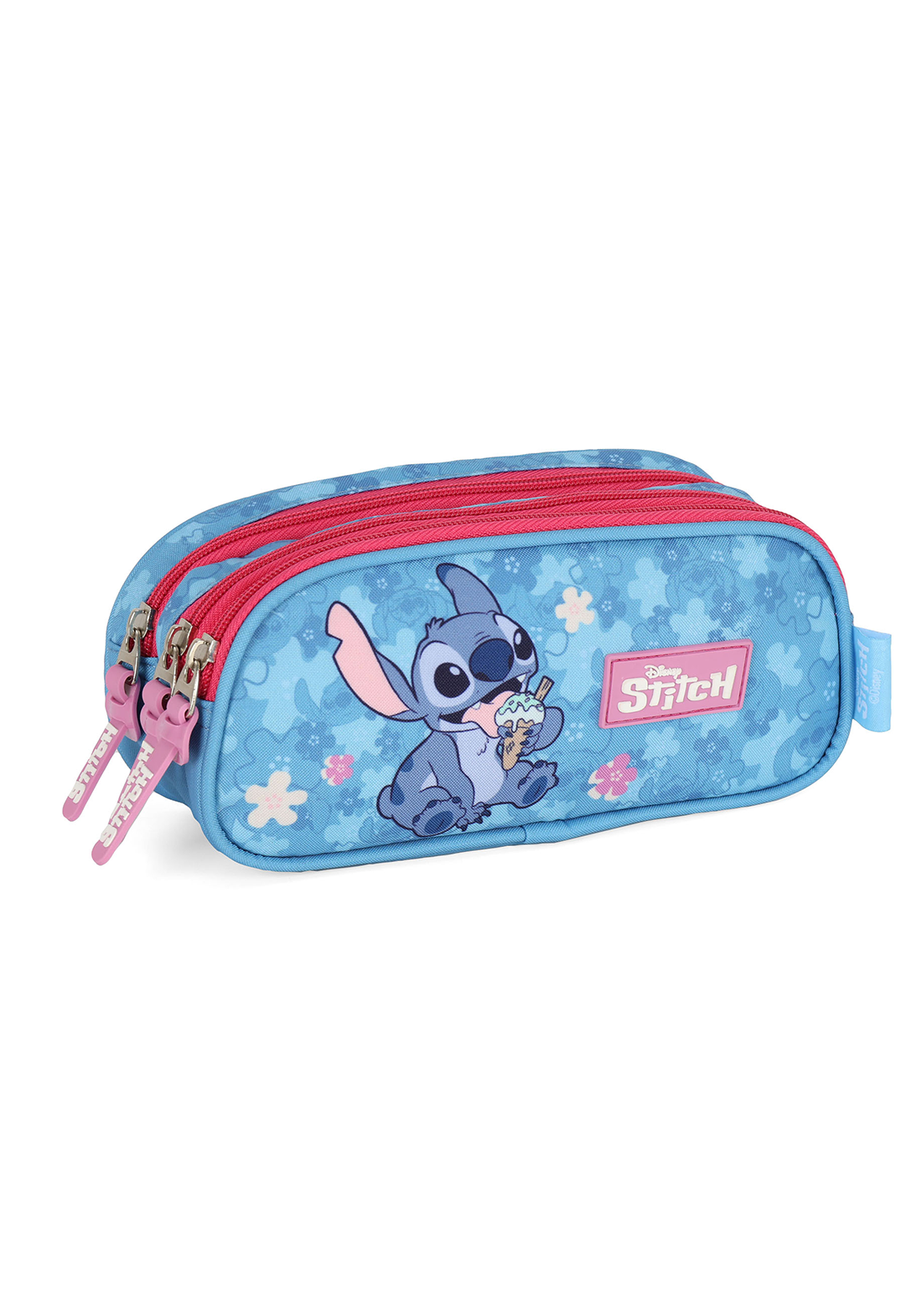 Estojo 3 Divisões Stitch Ice Cream Pink- Luxcel