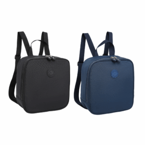 Lancheira Térmica Escolar BAKPAK Masculina Preta/Azul Marinho- Fênix