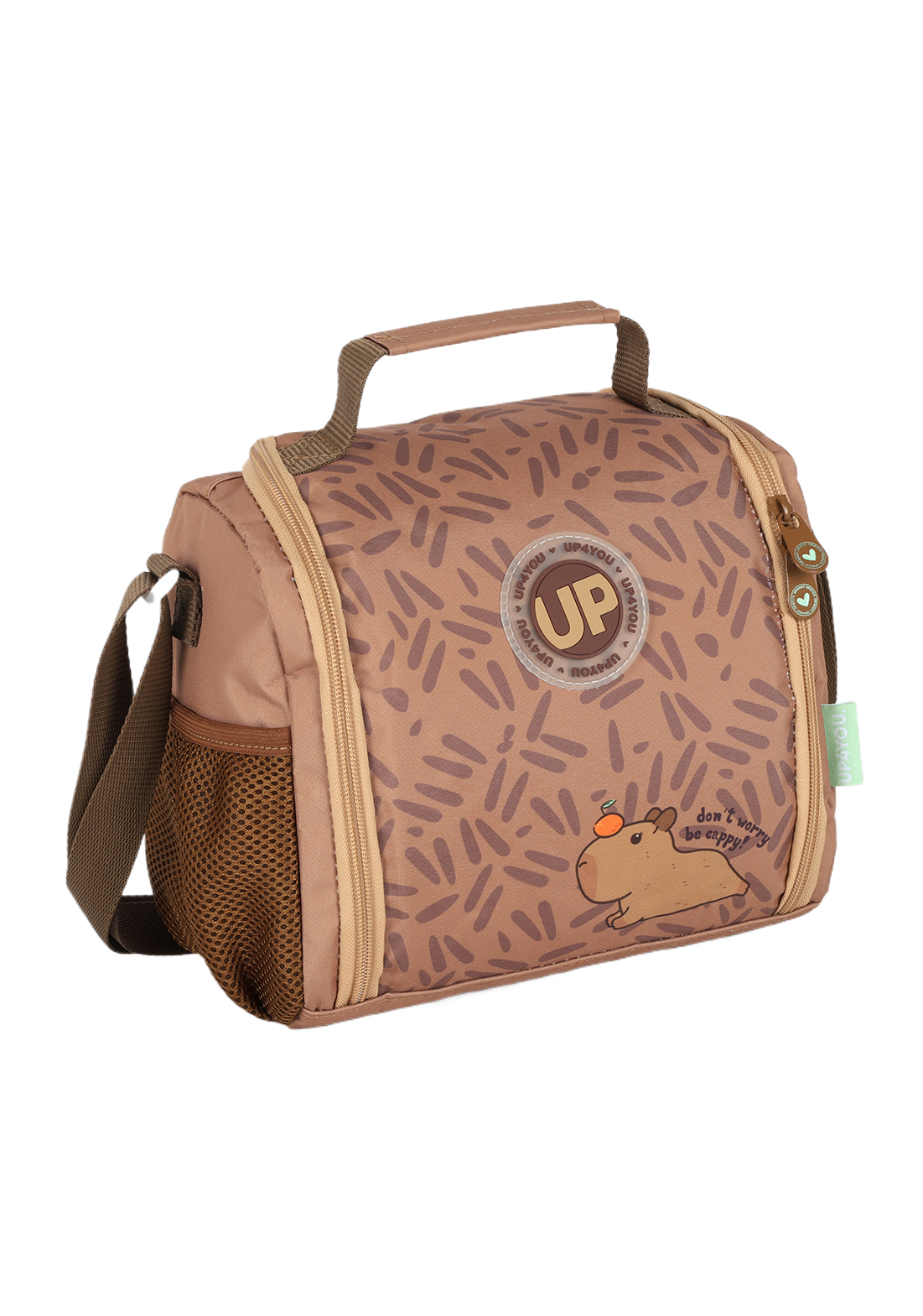 Lancheira Térmica Escolar UP4YOU Capivara Marrom- Luxcel