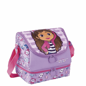 Lancheira Térmica Escolar 2 Andares A Casa Mágica da Gabby Cattitude- Sestini