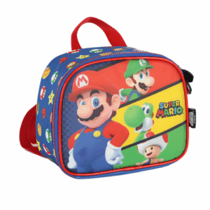 Lancheira Térmica Escolar Super Mario Azul - Luxcel