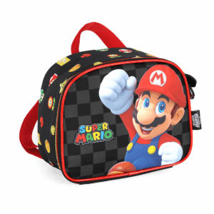 Lancheira Térmica Escolar Super Mario Preta– Luxcel