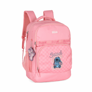 Mochila de Costas Colegial Stitch Rosa- Luxcel