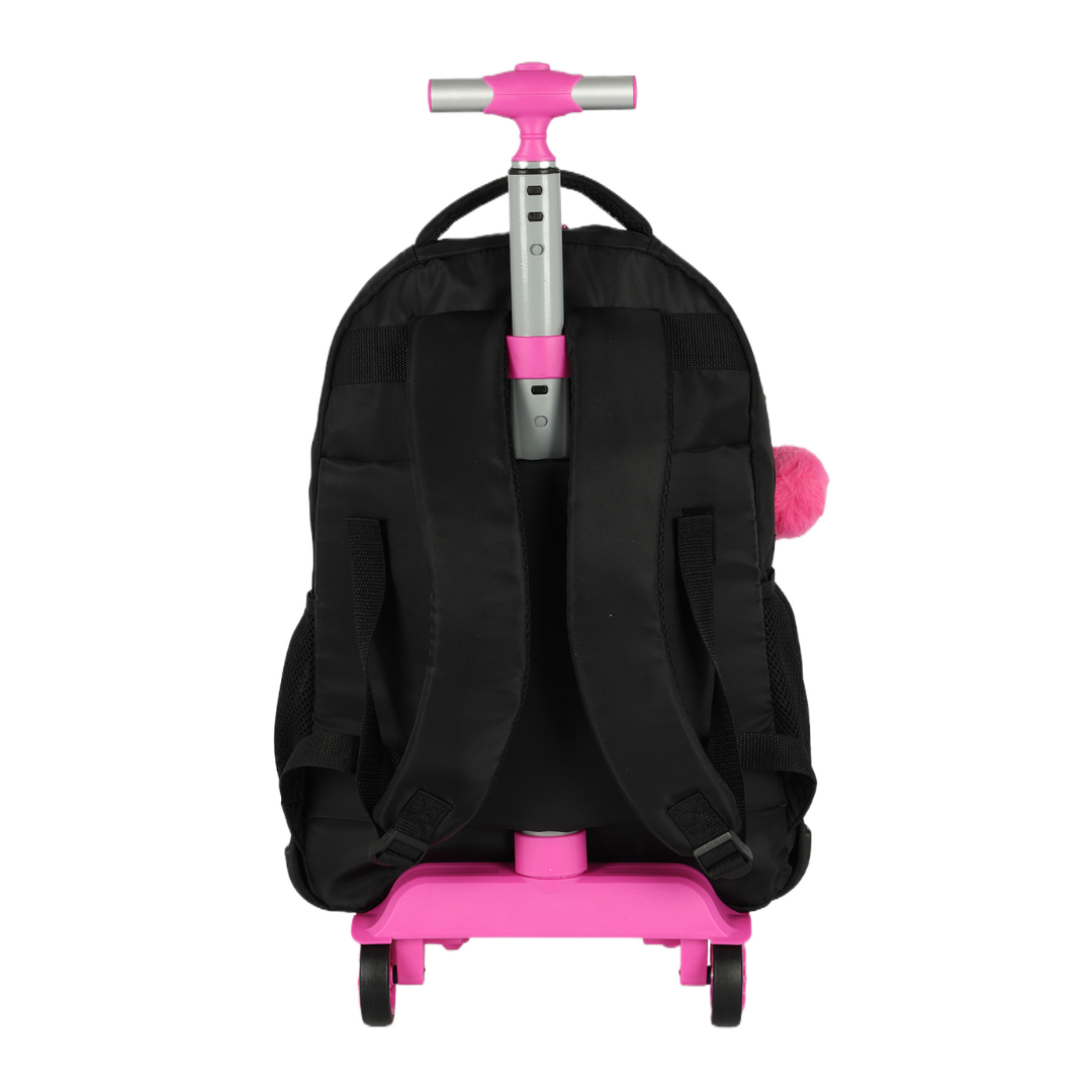 Mochila de Rodinhas Barbie Lantejoulas Preta- Luxcel - Imagem 3
