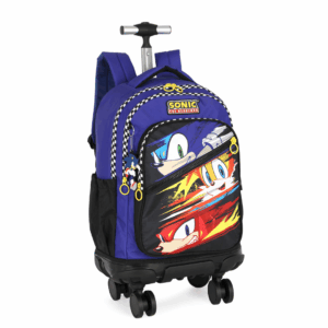 Mochila de Rodinhas 360° 4 Rodas Sonic Azul- Luxcel