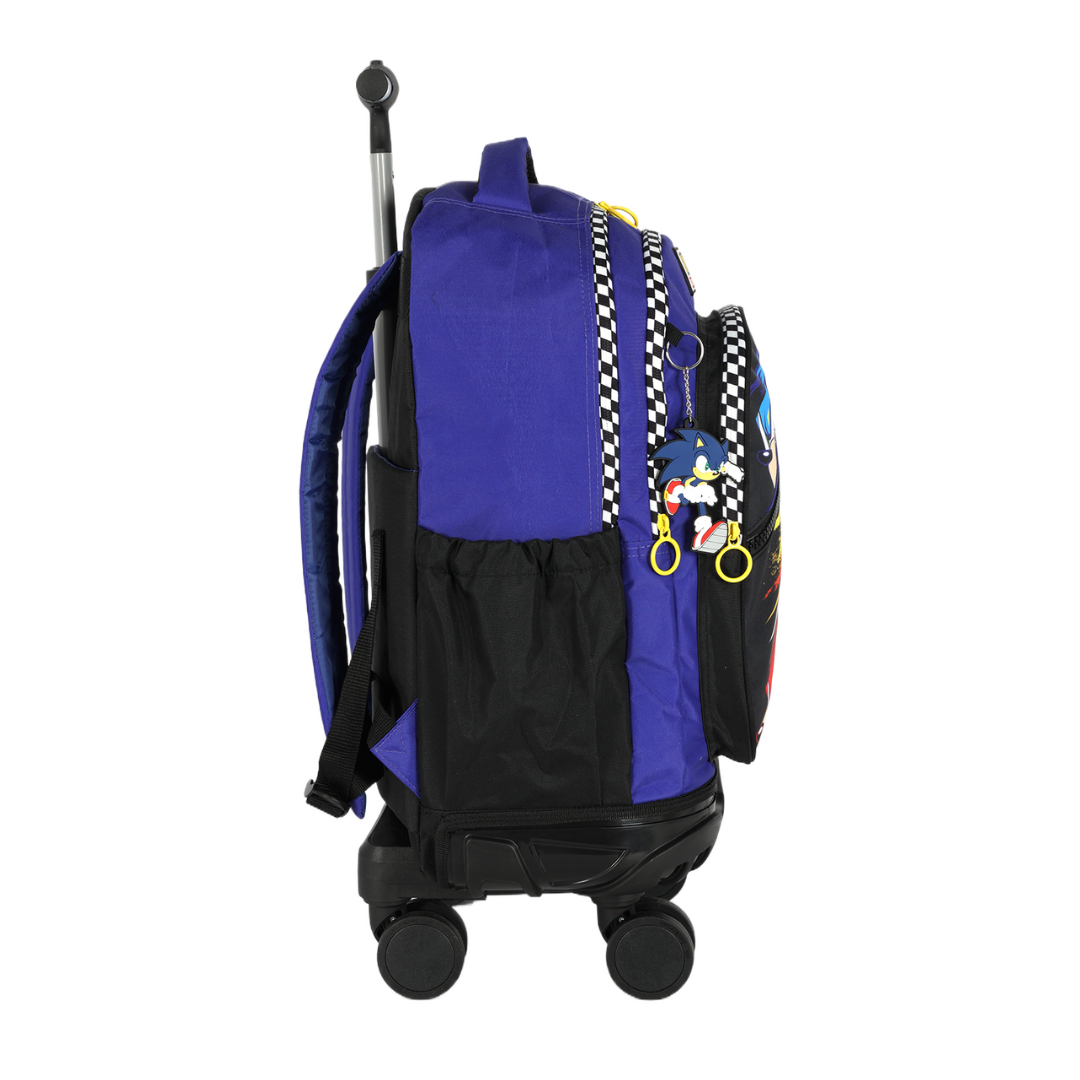 Mochila de Rodinhas 360° 4 Rodas Sonic Azul- Luxcel - Imagem 2