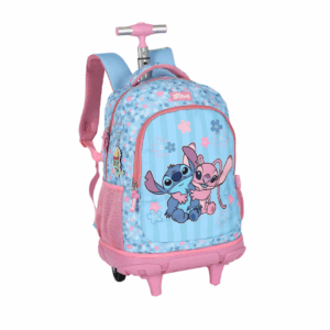 Mochila de Rodinhas Stitch & Angel- Luxcel