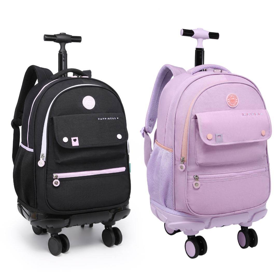 Mochila de Rodinhas Kika 360° KK2676 Cores- Nova Rio